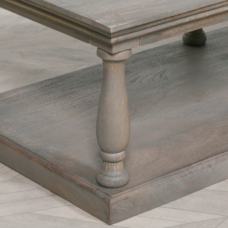 Maison Reproductions Rustic Column Coffee Table