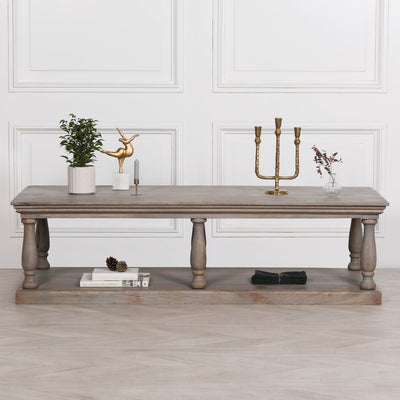 Maison Reproductions Rustic Column Coffee Table