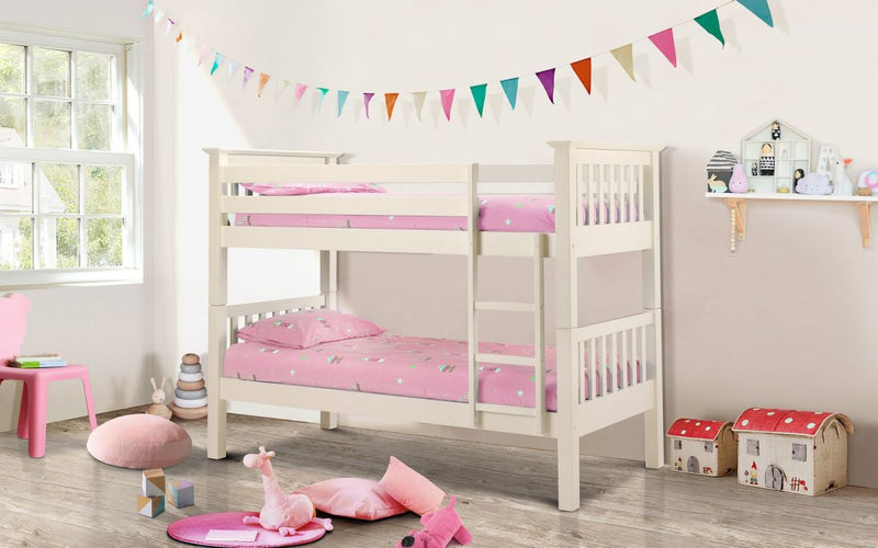 Barcelona Bunk Bed - Stone White - The Pack Design