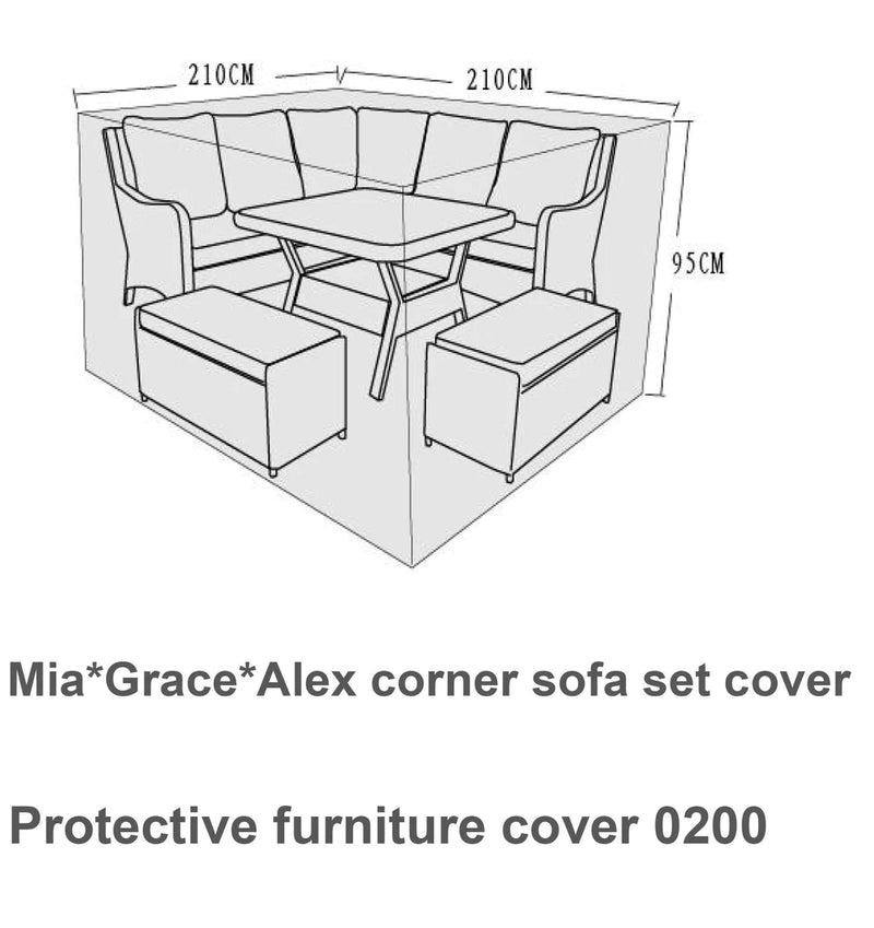 Mia/Alex Corner furniture cover