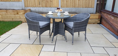 Emily 2 seat Bistro set with Stacking chairs - The Pack Design