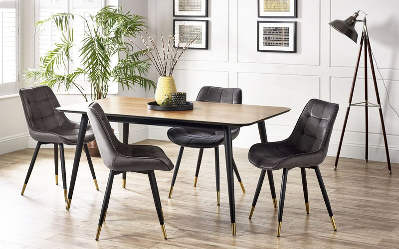 Findlay Rectangular Dining Table & 4 Dining Chairs