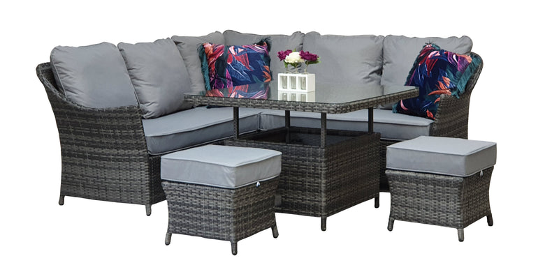 Francesca Corner Dining Sofa With Lift Table - The Pack Design