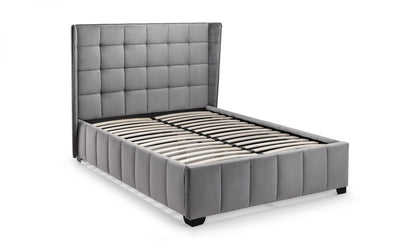 Gatsby Double Bed - Light Grey
