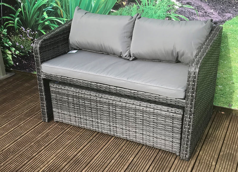Gemma Compact Sofa Set in Grey