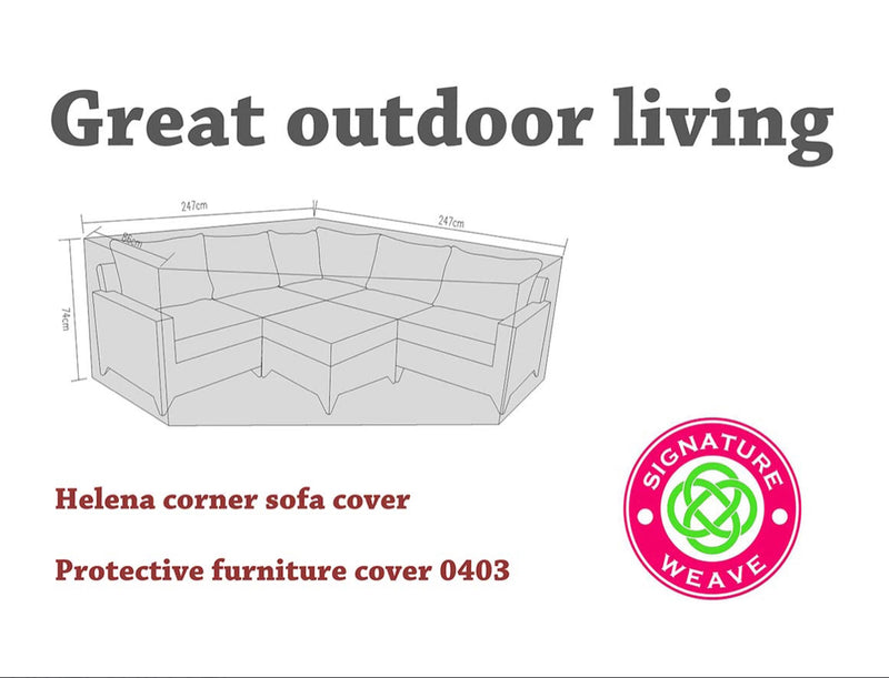 Helena corner sofa cover - The Pack Design