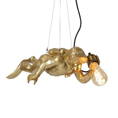 Diver Dave Gold Ceiling Lamp - The Pack Design