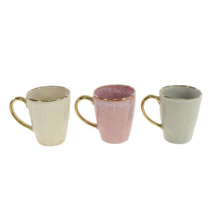 Set Of 3 Nude stoneware Mugs - The Pack Design