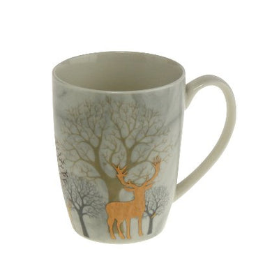 Deer With Tree Marbled Mug - The Pack Design