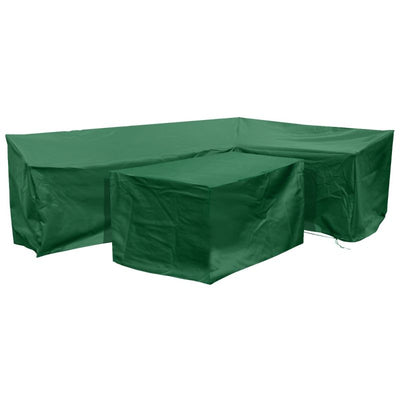 Fiji Right-Side L Shape Dining Cover Set in Green - The Pack Design
