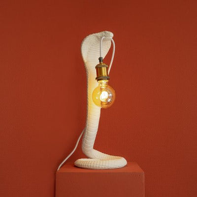 Snake White Table Lamp - The Pack Design