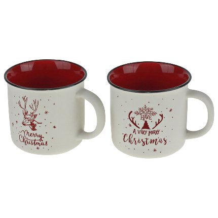 Set of 2 Merry Christmas Mug - The Pack Design