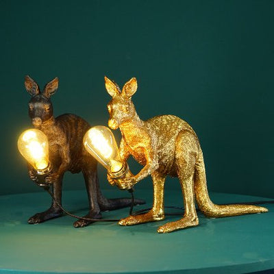 Kangaroo Gold Table Lamp - The Pack Design