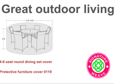 4-6 seater Dining Cover - The Pack Design