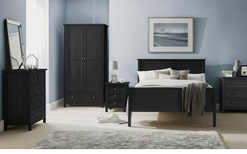 Maine Double Bed - Anthracite