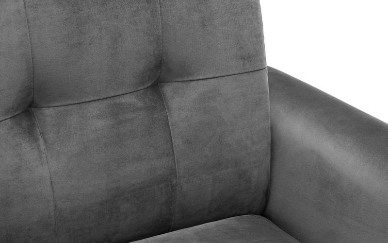 Monza Chair - Grey Velvet - The Pack Design