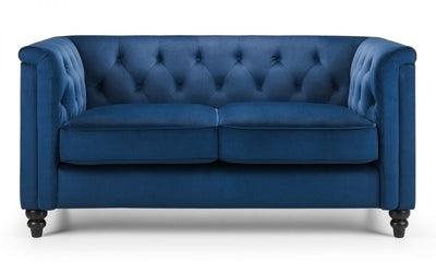 Sandringham 2 Seater Sofa - Blue Velvet - The Pack Design