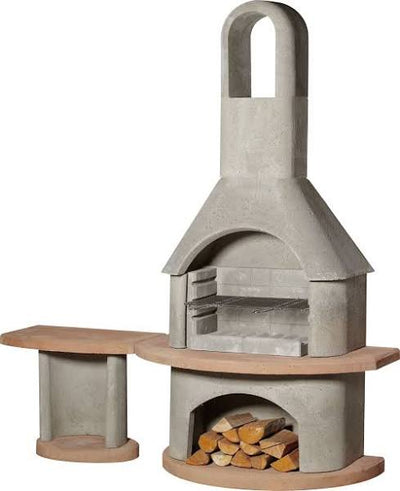Buschbeck Carmen Masonry Barbecue With Side Table - The Pack Design