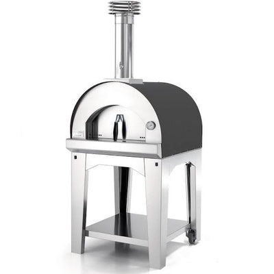 Fontana Margherita Anthracite Wood Pizza Oven Including Trolley - The Pack Design