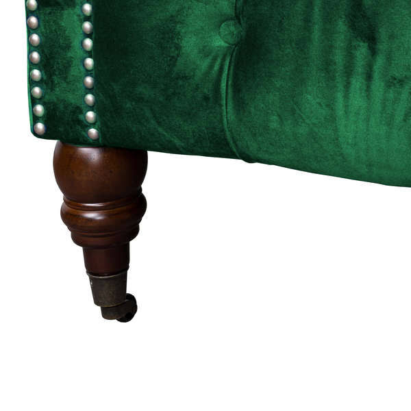Emerald Velvet Chesterfield 3 Seater Sofa - The Pack Design