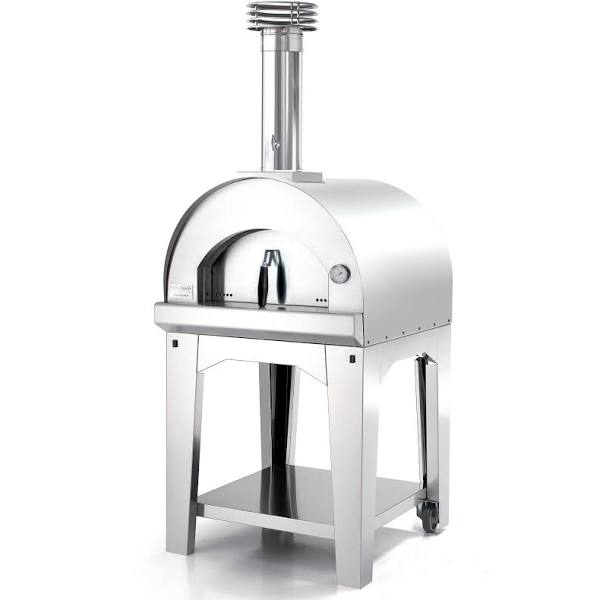 Fontana Margherita Stainless Steel Wood Pizza Oven Including Trolley - The Pack Design