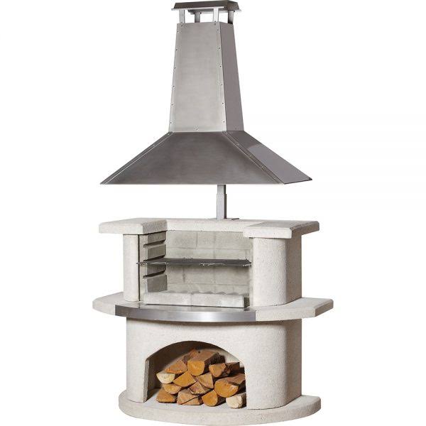 Buschbeck Venedig Masonry Barbecue with Stainless Steel Hood - The Pack Design