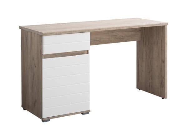 Elano Oak and White Gloss Desk