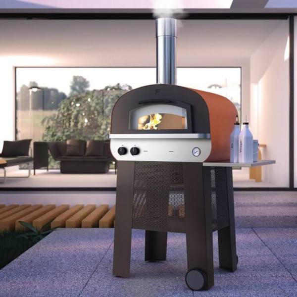 Fontana Piero Gas & Wood Pizza Oven Including Trolley - The Pack Design