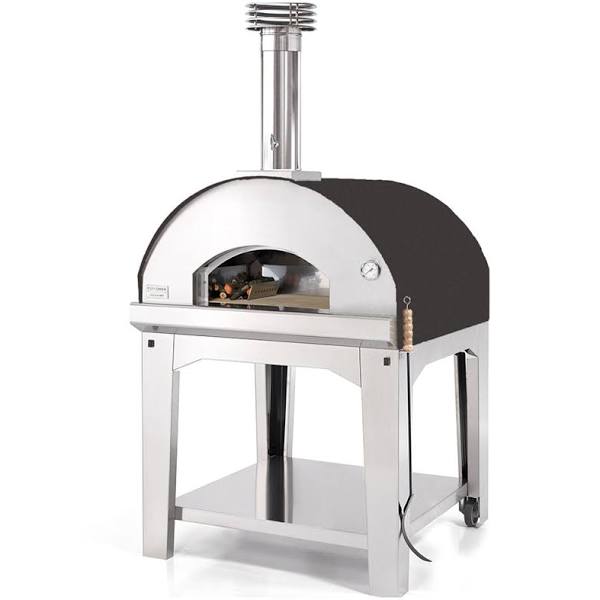 Fontana Marinara Anthracite Wood Pizza Oven Including Trolley - The Pack Design