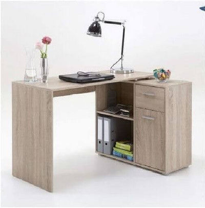 Carin Corner Flexi Desk Oak Effect