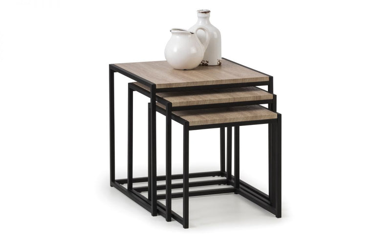 Tribeca Sonoma Oak Nesting Tables - The Pack Design
